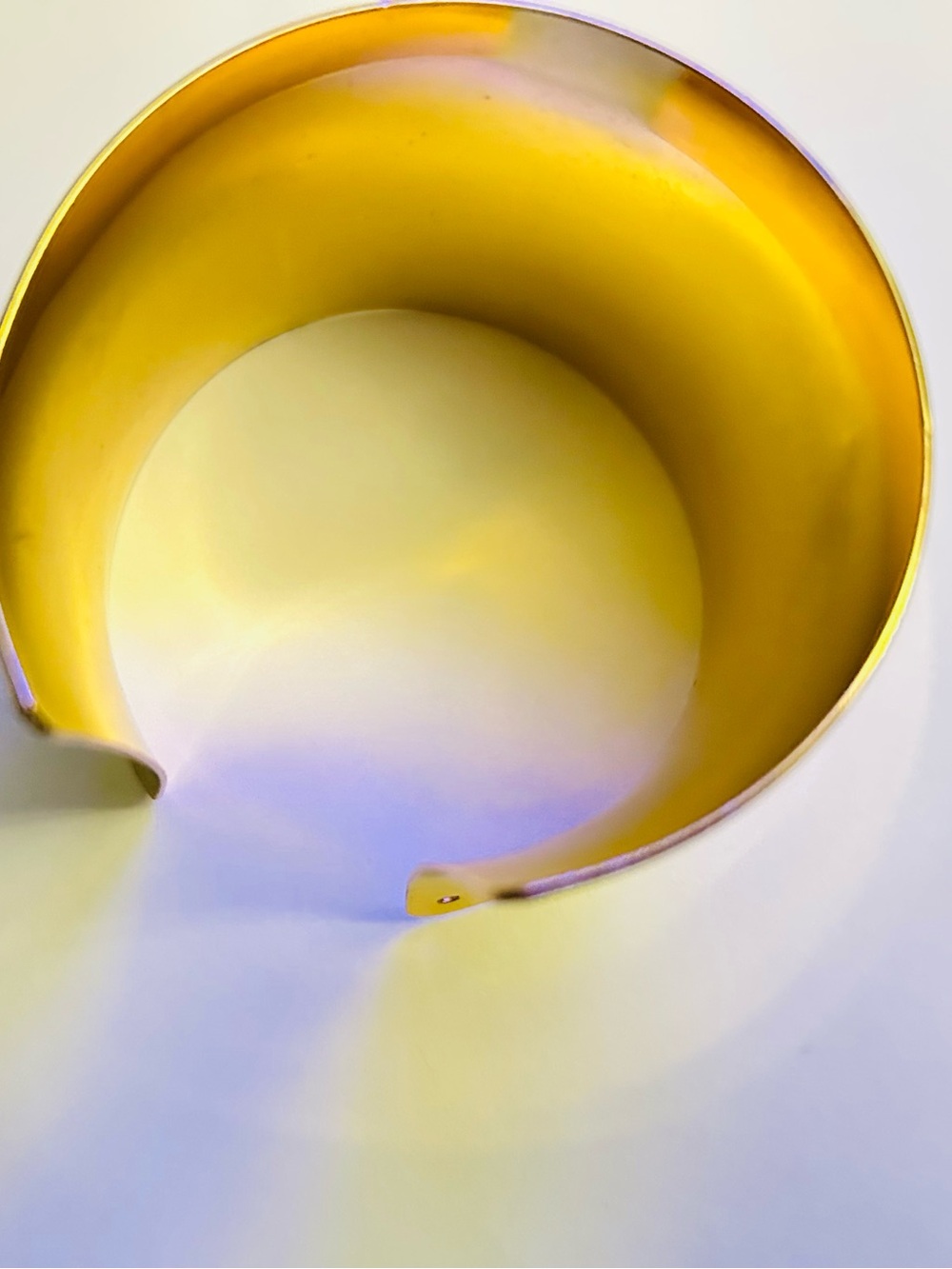 Gold Tone Open Cuff Bracelet